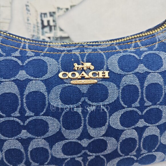 Coach Teri Crossbody Bag Denim Blue - Picture 2 of 12